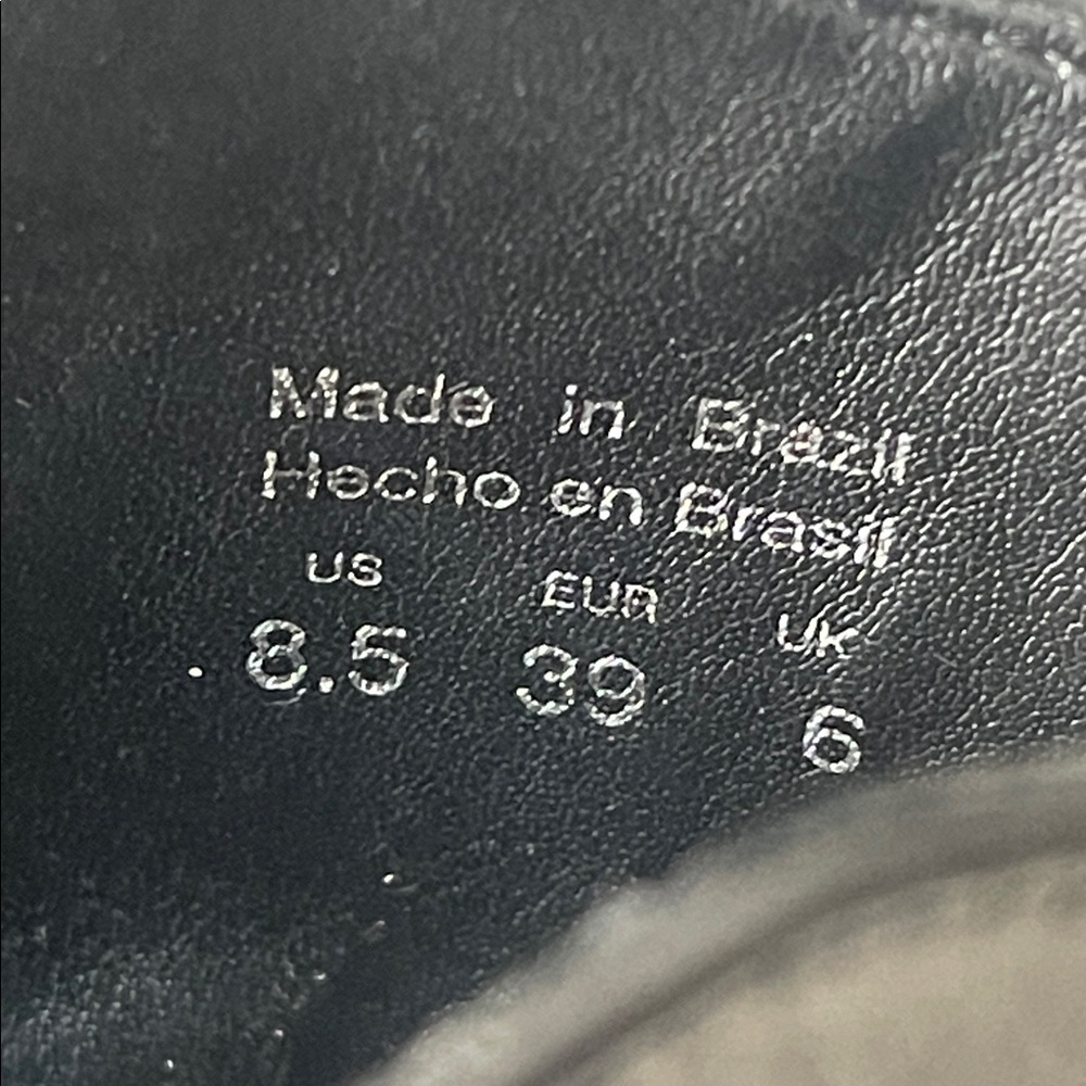 ALDO MYRONA BOOTS Black Leather Pointed Tor Side Zipper Stiletto Heel Size 8.5 - Picture 10 of 16